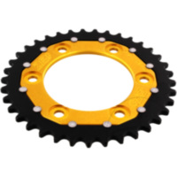 Rear sprocket dua 37 tooth pitch 520 gold