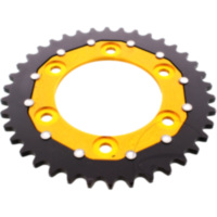 Rear sprocket dual 38 tooth pitch 520 gold ZFD73538GLD