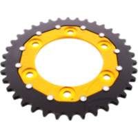 Rear sprocket dual 38 tooth pitch 520 gold ZFD73538GLD