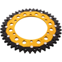 Rear sprocket dual 43 tooth pitch 520 gold ZFD84643GLD