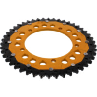 Rear sprocket dual 46 tooth pitch 525 gold ZFD179246GLD