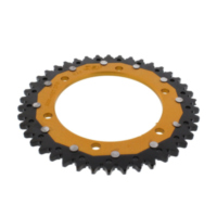 Rear sprocket dual 42 tooth pitch 525 gold ZFD30042GLD