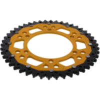 Rear sprocket dual 46 tooth pitch 525 gold ZFD187646GLD