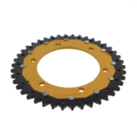 Rear sprocket dual 42 tooth pitch 525 gold ZFD49842GLD