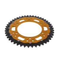 Rear sprocket dual 46 tooth pitch 525 gold ZFD49846GLD