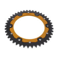 Rear sprocket dual 42 tooth pitch 525 gold ZFD642GLD