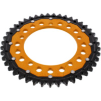 Rear sprocket dual 43 tooth pitch 530 gold