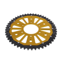 Rear sprocket dual 50 tooth pitch 530 gold