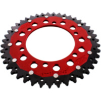 Rear sprocket dual 43 tooth pitch 520 red