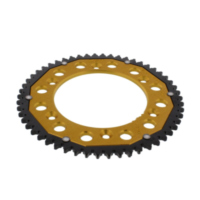 Rear sprocket dual 54 tooth pitch 428 gold ZFD125854GLD