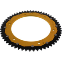 Rear sprocket dual 57 tooth pitch 428 gold