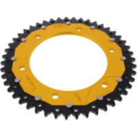 Rear sprocket dual 47 tooth pitch 525 gold ZFD347GLD