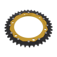 Rear sprocket dual 38 tooth pitch 525 gold