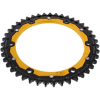 Rear sprocket dual 43 tooth pitch 530 gold ZFD201143GLD