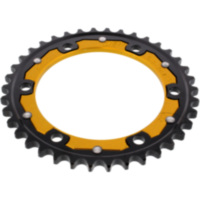 Rear sprocket dual 38 tooth pitch 530 gold ZFD85938GLD