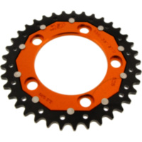 Rear sprocket dual 37 tooth pitch 525 orange