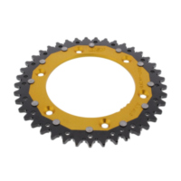 Rear sprocket dual 41 tooth pitch 520 gold ZFD89741GLD