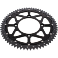 Rear sprocket dual 63z pitch 428 black