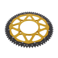 Rear sprocket dual 63z pitch 428 gold