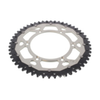 Rear sprocket dual 52 tooth pitch 520 silver