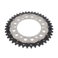 Rear sprocket dual 41 tooth pitch 520 silver