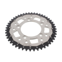 Rear sprocket dual 48 tooth pitch 520 silver