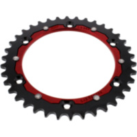 Rear sprocket dual 38 tooth pitch 520 red