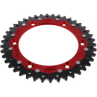 Rear sprocket dual 42 tooth pitch 520 red