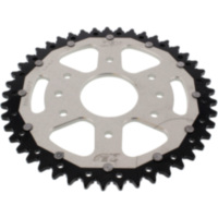 Rear sprocket dual 45 tooth pitch 520 silver ZFD89045SLV