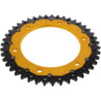 Rear sprocket dual 43 tooth pitch 525 gold ZFD131743GLD