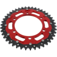 Rear sprocket dual 43 tooth pitch 525 red