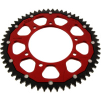 Rear sprocket dual 57 tooth pitch 428 red ZFD113457RED