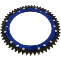 Rear sprocket dual 53 tooth pitch 428 blue