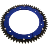 Rear sprocket dual 57 tooth pitch 428 blue