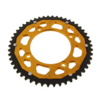 Rear sprocket dual 50 tooth pitch 420 gold