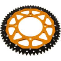 Rear sprocket dual 60 tooth pitch 420 gold ZFD114160GLD