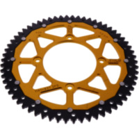 Rear sprocket dual 62z pitch 420 gold ZFD114162GLD