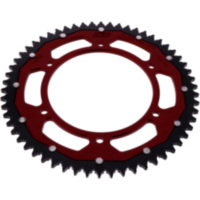 Rear sprocket dual 58 tooth pitch 428 red