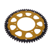 Rear sprocket dual 59 tooth pitch 420 gold ZFD113259GLD