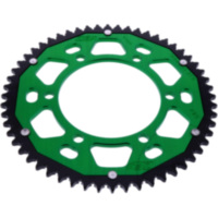 Rear sprocket dual 56 tooth pitch 428 green