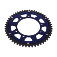 Rear sprocket dual 53 tooth pitch 420 BLUE