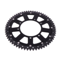 Rear sprocket dual 62z pitch 420 blaCK