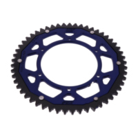 Rear sprocket dual 53 tooth pitch 420 BLUE ZFD113353BLU