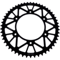 Rear sprocket alu 52 tooth pitch 520 black JTA89752BLK