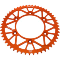 Rear sprocket alu 51 tooth pitch 520 orange