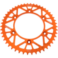 Rear sprocket alu 48 tooth pitch 520 orange