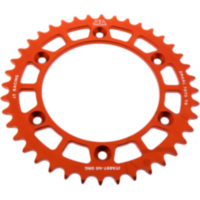 Rear sprocket alu 40 tooth pitch 520 orange