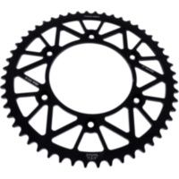 Rear sprocket alu 52 tooth pitch 520 black JTA21052BLK