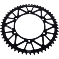 Rear sprocket alu 52 tooth pitch 520 black JTA46052BLK