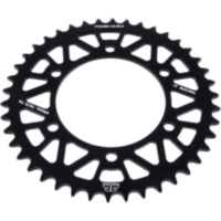 Rear sprocket alu 42 tooth pitch 520 black JTA48642BLK